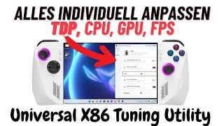 Performance auf dem ASUS ROG ALLY mit diesem Tool maximieren - Universal X86 Tuning Utility