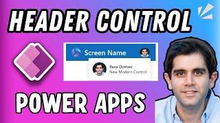 Modern HEADER Control in Power Apps: A Beginner's Guide