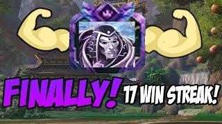 FINALLY GOT A PURPLE BORDER ON MY #1 THANA! 17 WINSTREAK! - GrandMasters Ranked Duel - SMITE