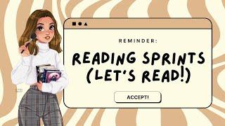 reading sprints! let's get some reading done together 🫶