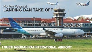 Nonton Pesawat Terbang Landing dan Take Off di Bandara Ngurah Rai Bali - Indonesia Plane Spotters