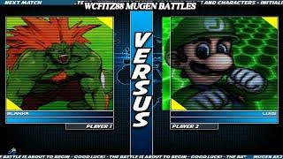 WCFITZ88 MUGEN Battles | Blanka vs Luigi ZM