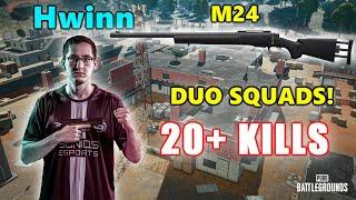 Soniqs Hwinn & Ashleykan - 20+ KILLS - M24 - DUO SQUADS - PUBG