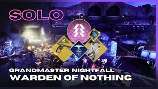 Solo Grandmaster Nightfall "Warden of Nothing" on Prismatic Hunter with Volatile Stasis - Destiny 2