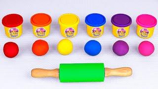Play With Clay  Learning Colors and Letters | Kids Videos By Muffin Socks