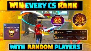 How to win Every cs rank with random player | cs permanent squad | Cs rank character combination