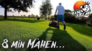 MAGIC of MOWING - the RASENFREAK mows with its TORO Greensmaster eFLex 2100 morning and evening