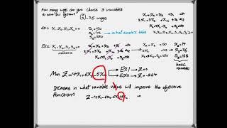 Definition of basic and nonbasic variables in simplex method