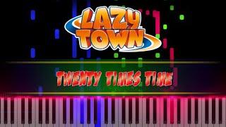 Twenty Times Time - LazyTown piano cover [piano tutorial + sheet piano]