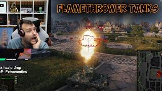 Skill4ltu REACTS TO FLAMETHROWER TANKS ON THE RU SERVER