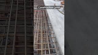 Construction joint between two concrete pours - the reo connetion is by coupler (N20 - 200mm T&B)