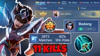 FINALLY GLOBAL 1 BADANG RANN OFFICIAL GAMEPLAY | MOBILE LEGEND!!!