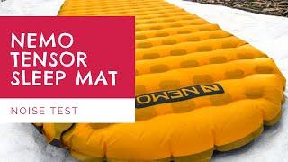 NEMO Tensor Insulated Mat Noise Test