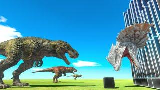 T-Rex Is Evolving To Rescue Dilophosaurus - Animal Revolt Battle Simulator