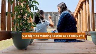Our Night to Morning Routine as a Family of 4 | Plants Shopping, Concert at School, Cooking Meals.