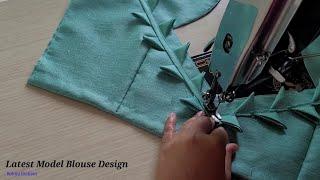 Latest model blouse design | Cutting and stitching back neck design