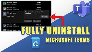 How to COMPLETELY Uninstall Microsoft Teams (Remove Fully!)