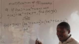 POLYNOMIALS 1- ALGEBRA OF POLYNOMIALS (Addition, Subtraction, Multiplication and Division)