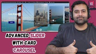 How To Add Elementor Advanced Slider with [Card Carousel] - WordPress Custom Slider Design