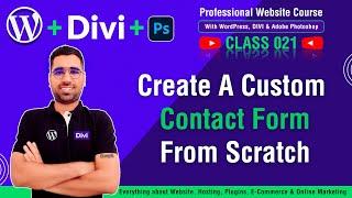 How To Create A Custom Contact Form In WordPress Website With Divi? #ContactFormWithDivi