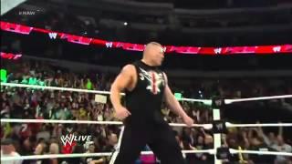 WWE : Triple H Returns And Fights With Brock Lesnar [RAW, 25th February 2013]