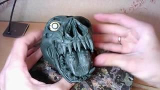 Лепка из пластилина. Голова монстра. Plasticine modeling. Monster head