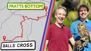 We drove from Pratt's Bottom to Balls Cross.