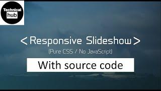 Create a Image slider using HTML & CSS 3 with  source code.