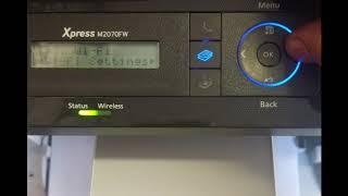 Samsung Xpress M2070FW connect to wifi