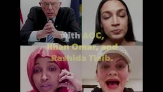 Bernie Holds Roundtable with AOC, Ilhan Omar and Rashida Tlaib