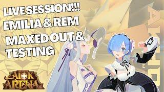 Maxed Out in AFK Arena x RE: Zero -  Emilia and Rem Put to the Test!