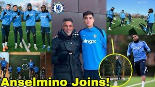 AARON ANSELMINO FIRST DAY AT COBHAMCHELSEA TRAINING TODAY | REECE JAMES & LAVIA READY,HARD WORK