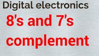 7's and 8's complement || 15's and 16's complement