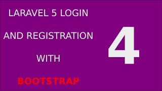 Laravel 5 Login Registration Tutorial System - 4 Login User B