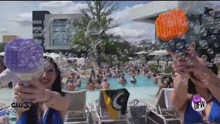 Whether you're in Dallas or a distant city, the Village Beach Club is the place to party poolside in