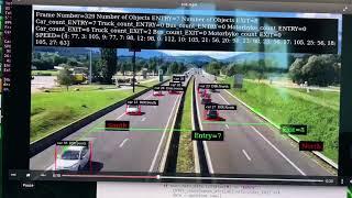 Deepstream Python API, videoanalytics traffic count demo + speed