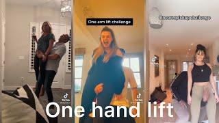 One arm lift up by boyfriend and girlfriend Tiktok challenge/see what happen