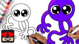How To Draw Rainbow Friends Purple 