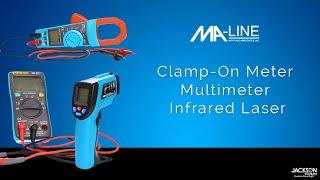 Learn about the MA-Line Clamp-On Meter, Multi-meter, and Infrared Laser