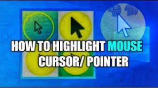 How to highlight your mouse cursor || HALO pointer/ cursor