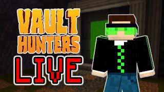LIVE! Minecraft Vault Hunters! Figuring out the shape of the base