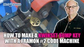 How to Make a Kwikset Bump Key with a Framon #2 Code Machine