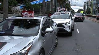 Uber drivers protest unfair wages, deactivations at San Francisco HQ