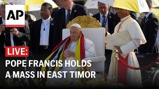 LIVE: Pope Francis holds a Mass in East Timor