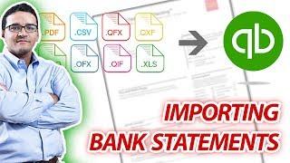 Importing Bank Statements into QuickBooks using PDF Bank Statements or CSV files