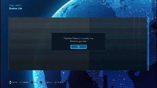 "Playstation Network is currently busy. please try again later."