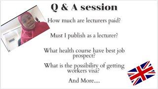 Q & A session: How much lecturers are paid in the UK