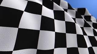 FREE WAVING CHAMPIONSHIP CHECKERED FLAG ANIMATION LOOP BACKGROUND