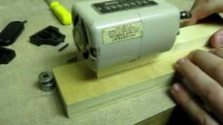 Micro Wood-Lathe: How to make it with a SEWING MACHINE MOTOR