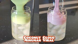 Pantas aja viral, ternyata memang seenak itu, matcha coconut cloud & taro coconut cloud